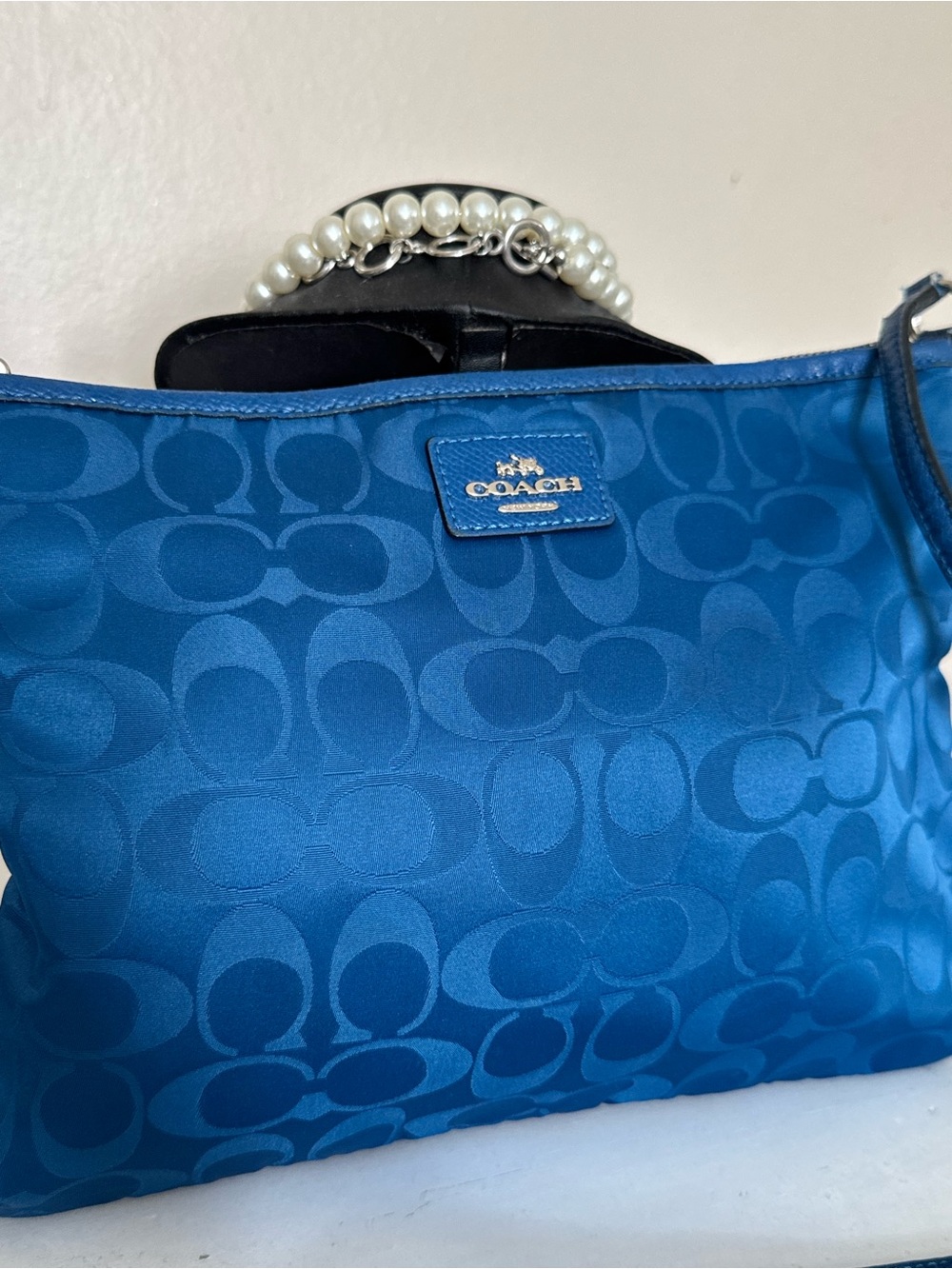Coach Signature Nylon Crossbody Bag
